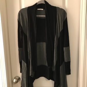 Black and charcoal cardigan